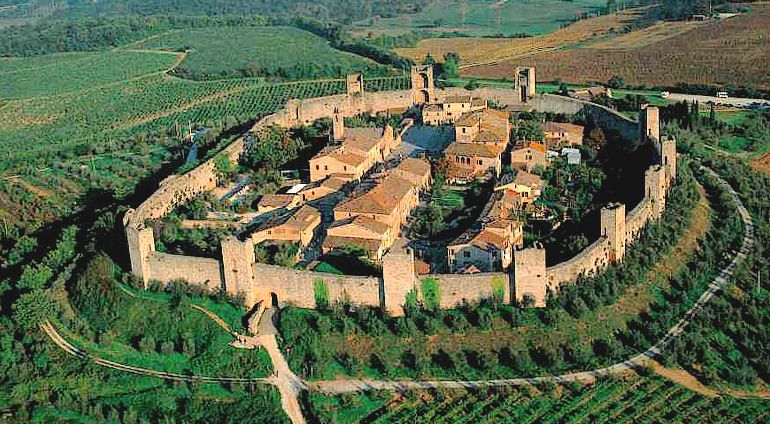 Monteriggioni from the air